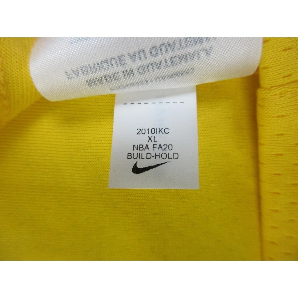 Los Angeles Lakers‎ Jersey Mens XL 52 Yellow NBA Basketball LeBron James Nike